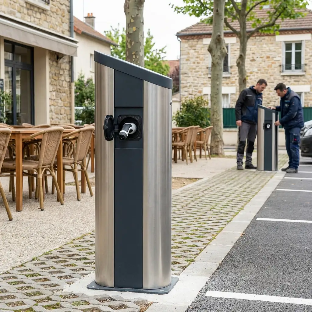 Bornes de recharge pour commerces, hôtels et restaurants