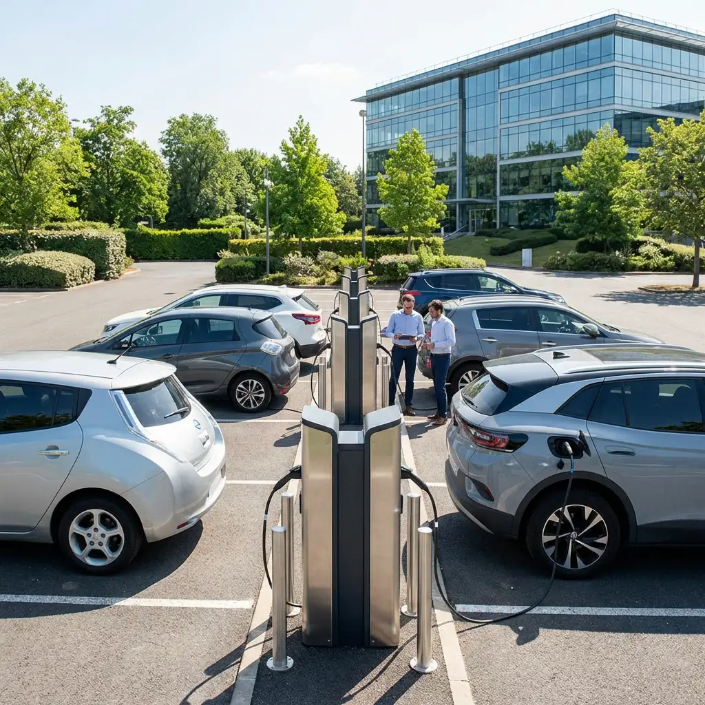 Bornes de recharge pour entreprises et parkings salariés