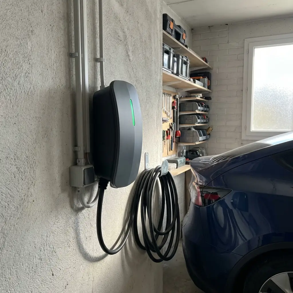 Installation de borne de recharge en maison individuelle