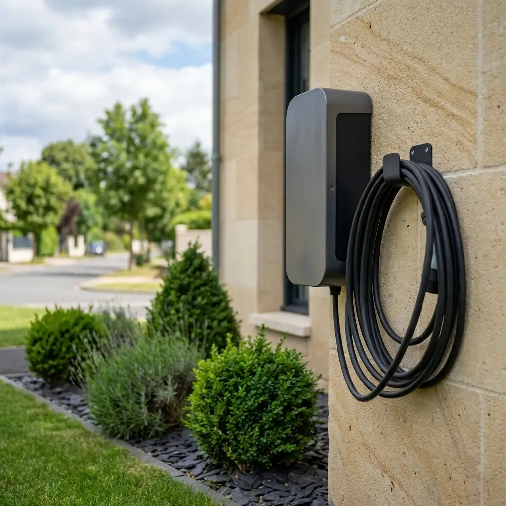 Installation de borne de recharge en maison individuelle